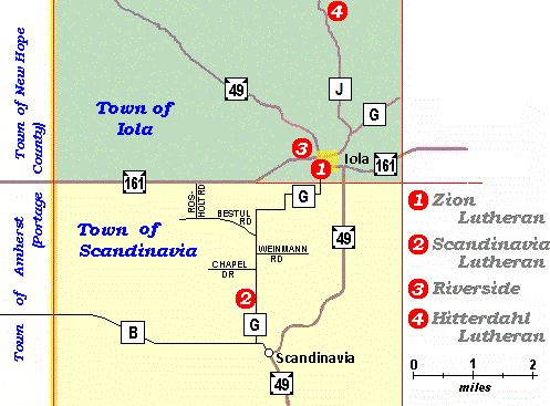 Scandinavia Township map